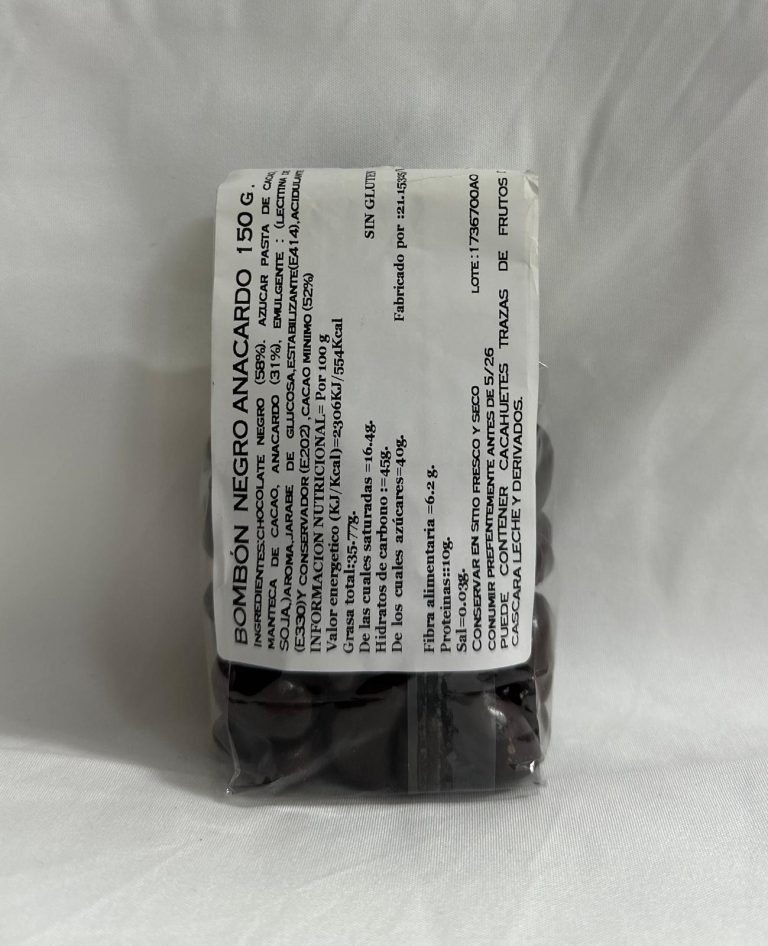 ANACARDO NEGRO TRASERA
