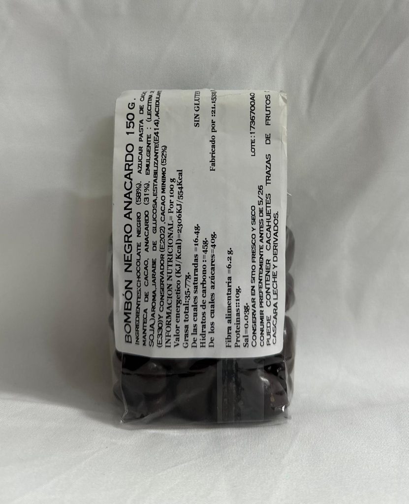 ANACARDO NEGRO TRASERA